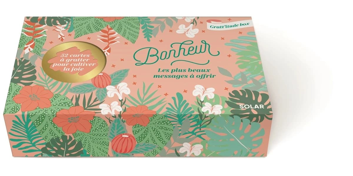 Gratt'itude Box : bonheur : les plus beaux messages à offrir : 52 cartes à gratter pour cultiver la joie