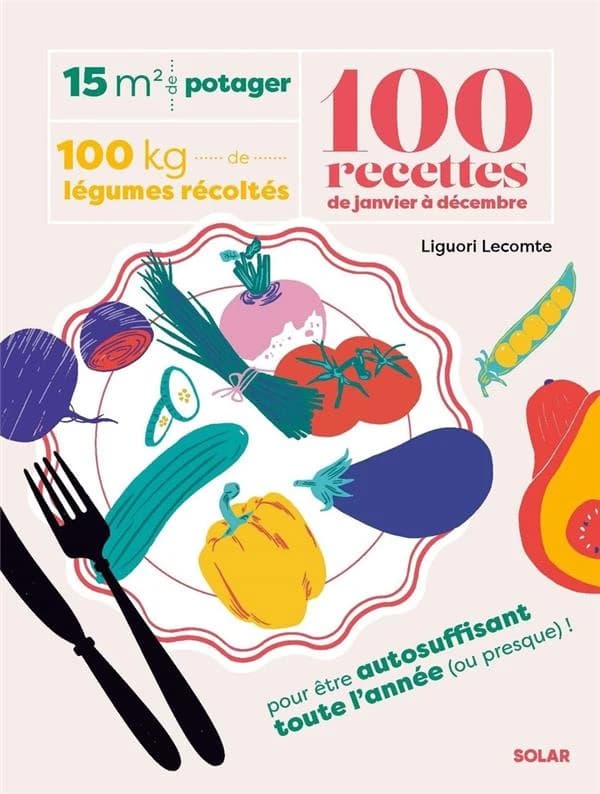 15 m² de potager, 100 kilos de légumes récoltés, 100 recettes de janvier à décembre : pour être autosuffisant toute l'année, ou presque !