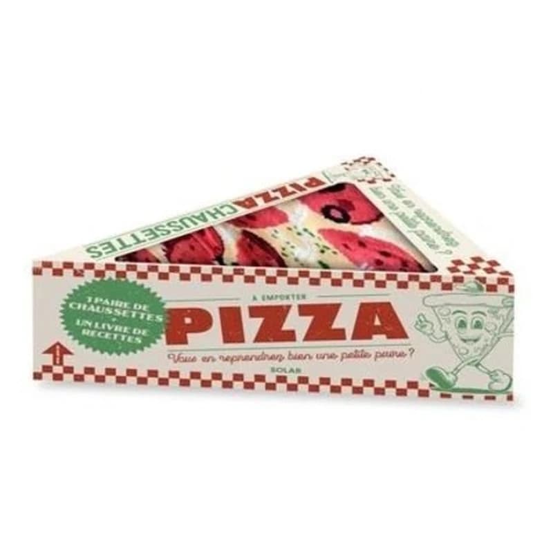 Pizza à emporter : Avec 1 paire de chaussettes et 1 livre de recette