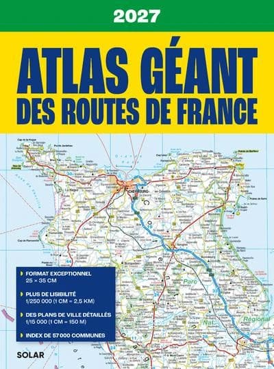 Atlas géant des routes de France (édition 2027)