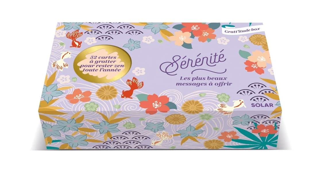 Gratt'itude Box : Sérénité : Les plus beaux messages à offrir : 52 cartes à gratter pour rester zen toute l'année