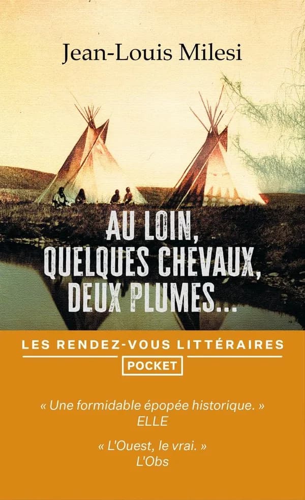 Au loin, quelques chevaux, deux plumes