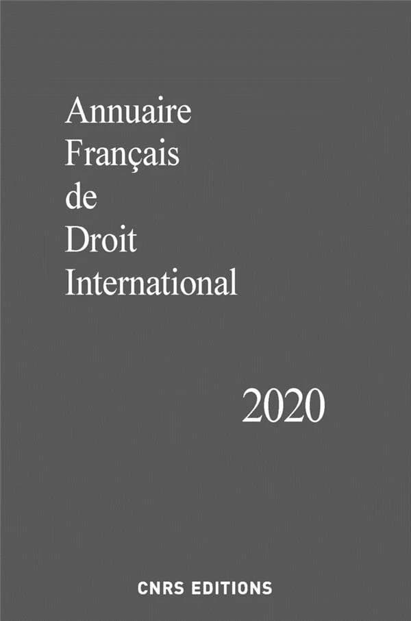 Annuaire français de droit international 2020