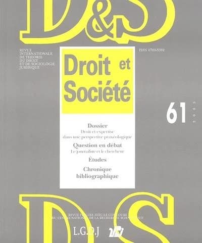 Revue droit et societe n 61