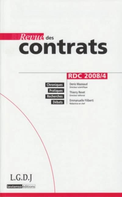 Revue des contrats n 4