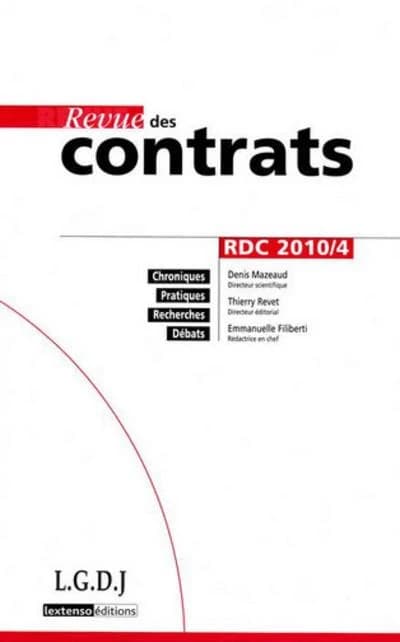 Revue des contrats n.4