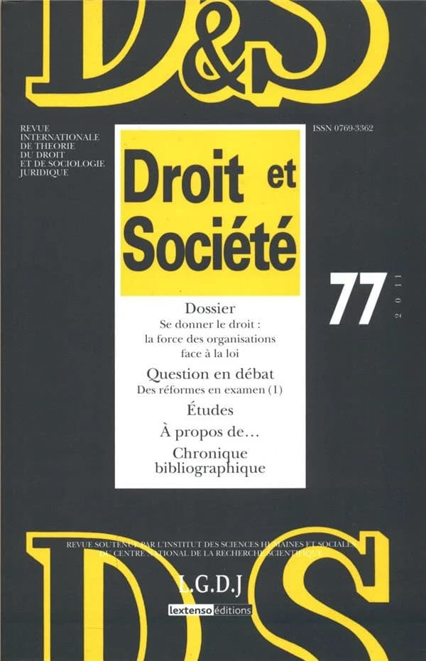 Droit et société n.77