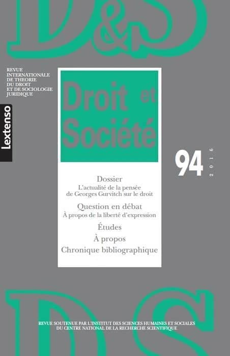 Droit et société n.94