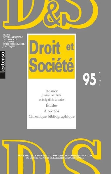 Droit et société n.95 : justice familiale et inégalités sociales