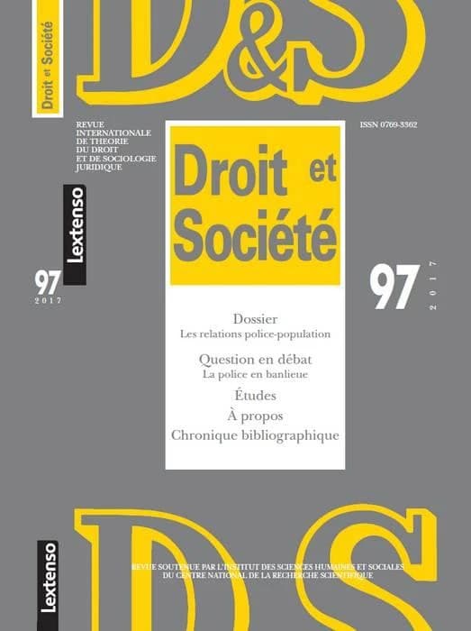 Droit et société n.97 : les relations police-population
