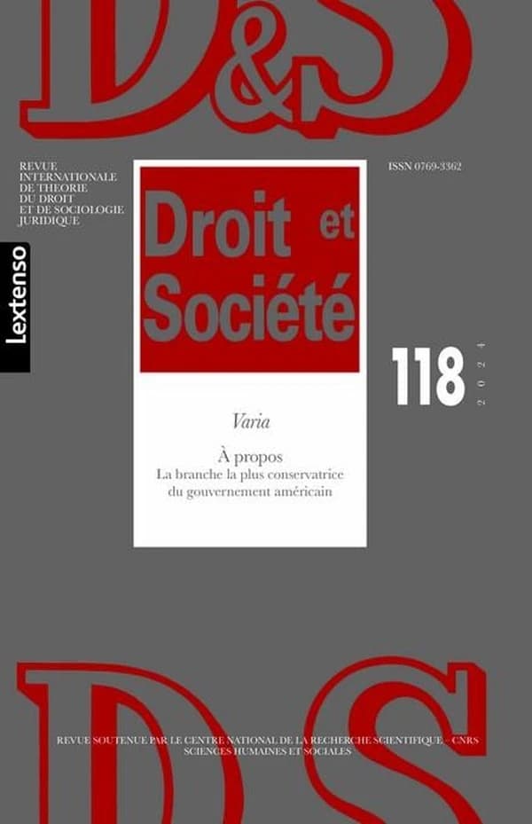 Revue droit et société n.118