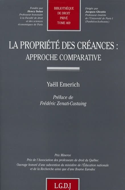 La propriété des créances : approche comparative