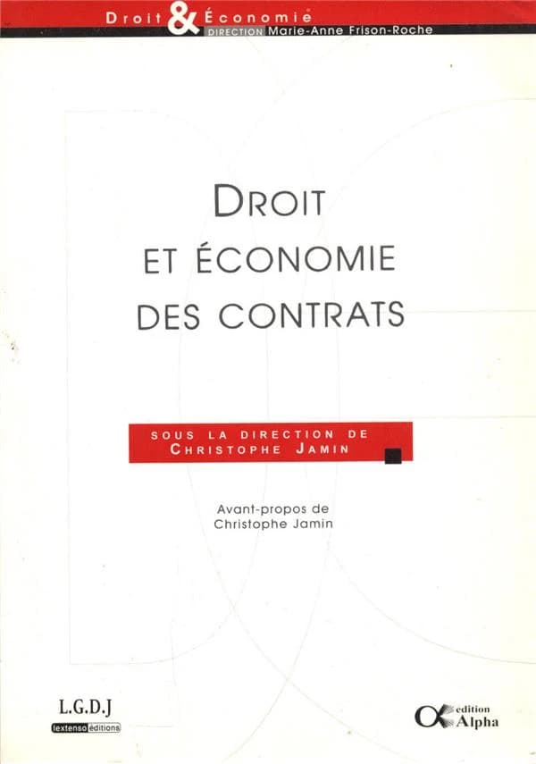 Droit et économie des contrats