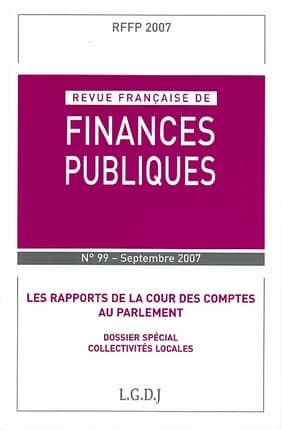 Revue francaise de finances publiques n 99