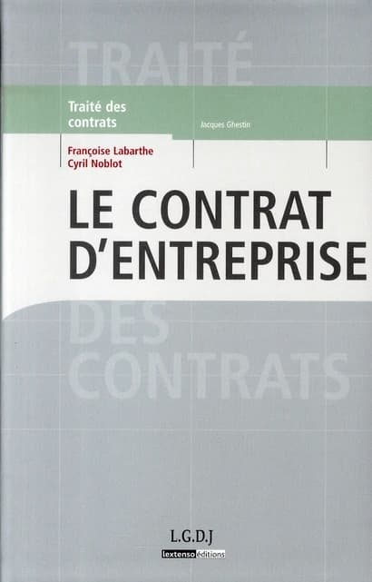 Le contrat d'entreprise