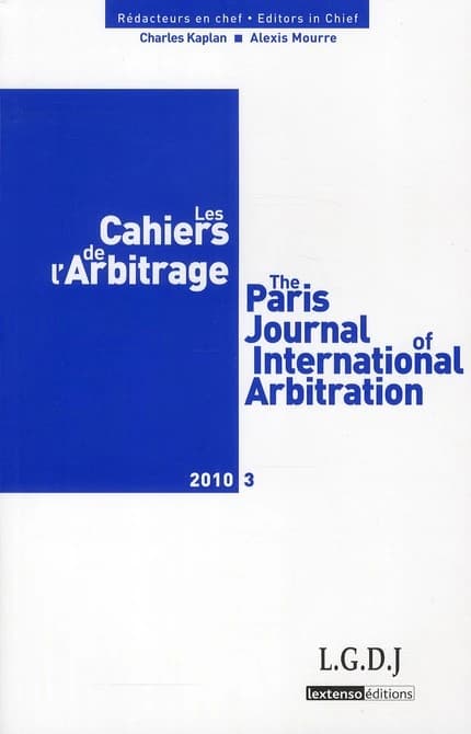 Les cahiers de l'arbitrage n.3