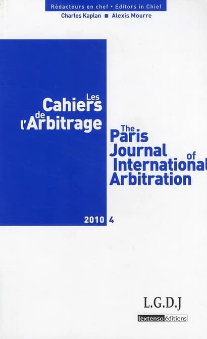 Les cahiers de l'arbitrage n.4