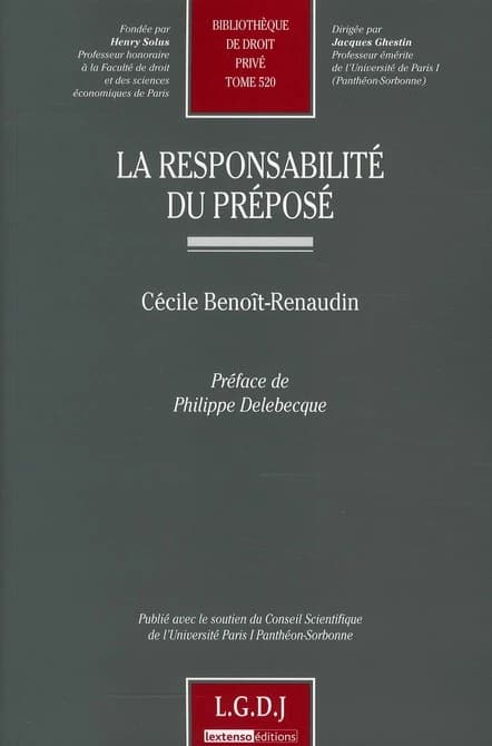 La responsabilité du préposé