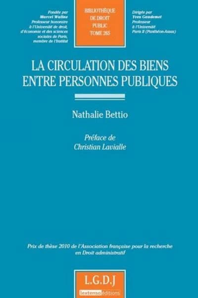 La circulation des biens entre personnes publiques
