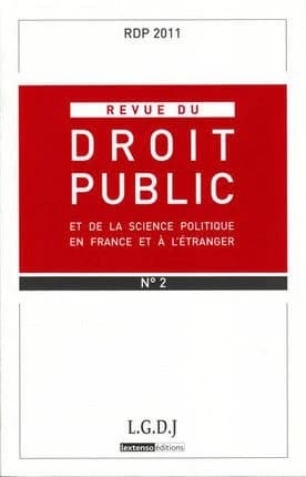 Revue du droit public n 2 2011