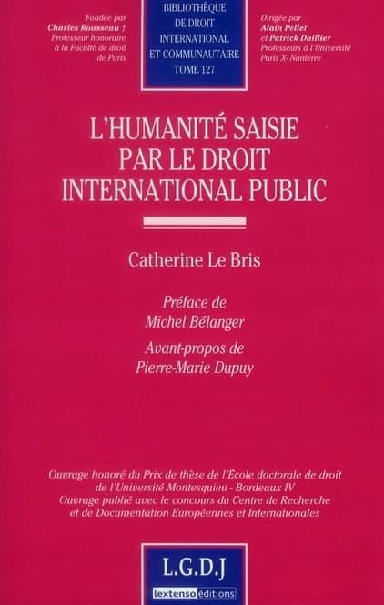 L'humanité saisie par le droit international public