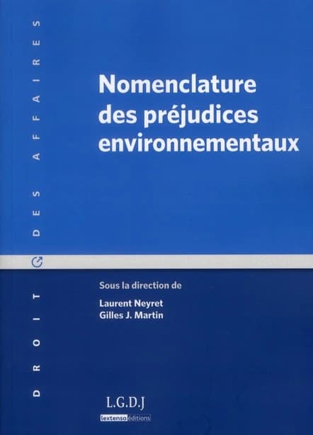 Nomenclature des préjudices environnementaux