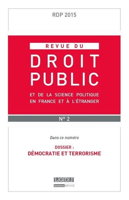 Revue du droit public : 2015 Tome 2