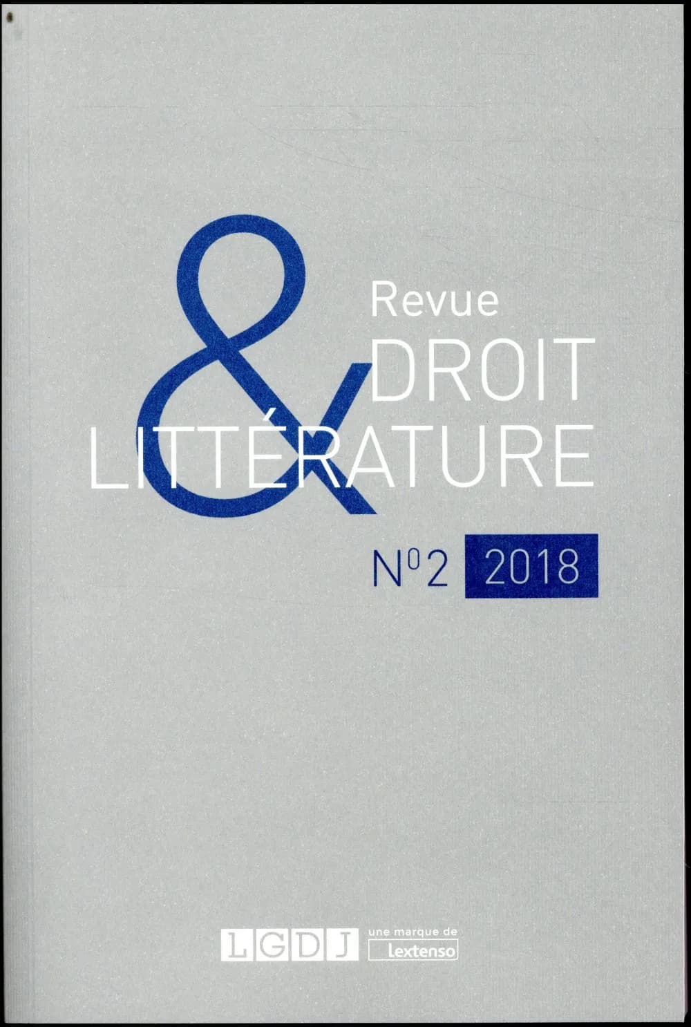 Revue droit & littérature n.2018
