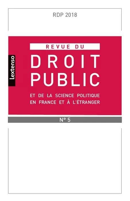 Revue du droit public n.2018