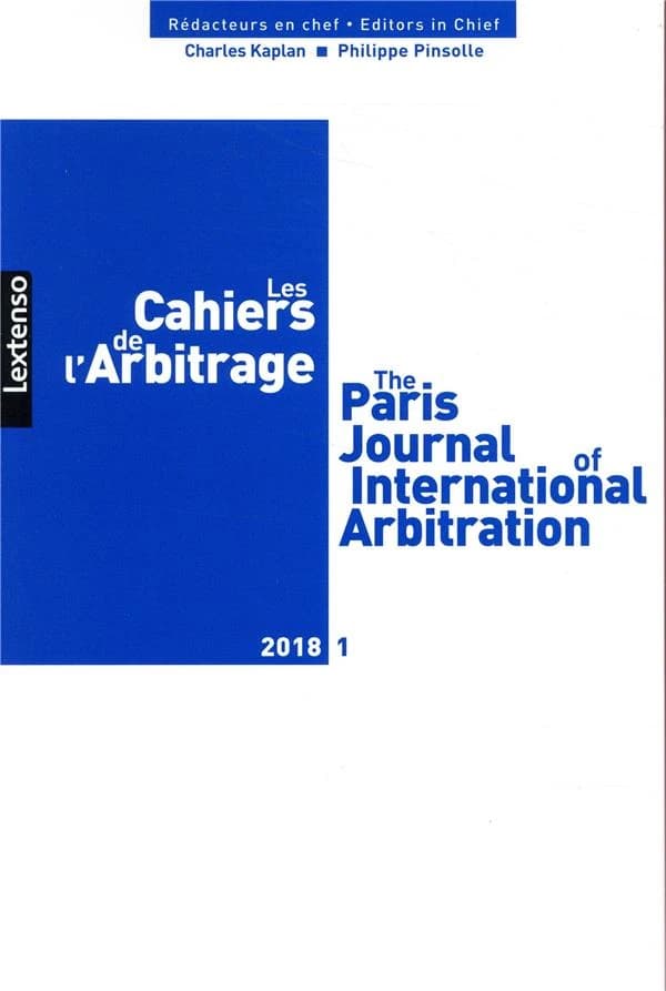 Les cahiers de l'arbitrage n.2018