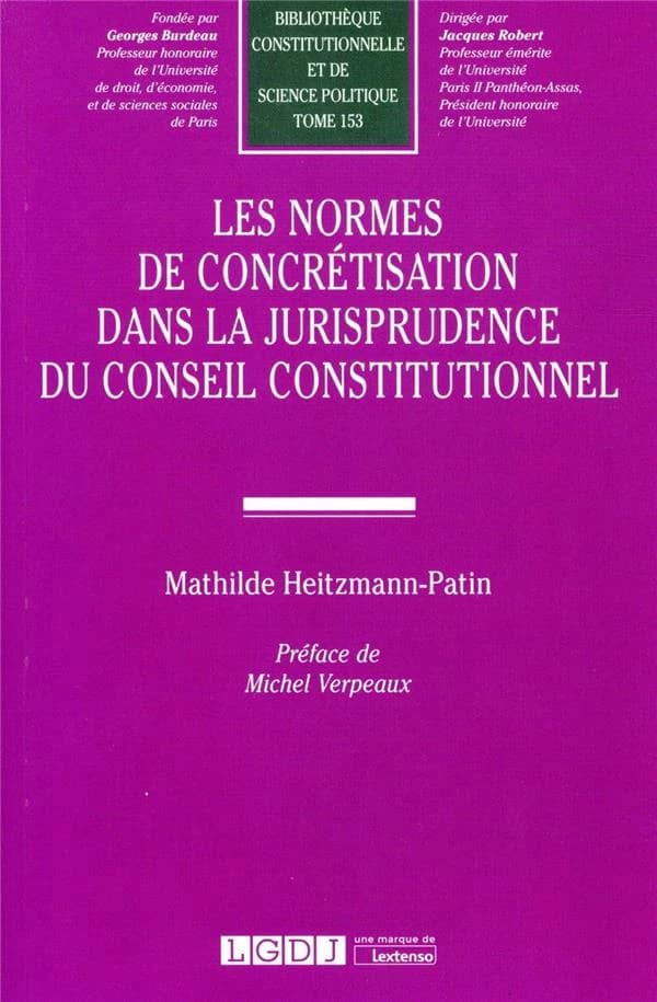Les normes de concrétisation dans la jurisprudence du Conseil constitutionnel