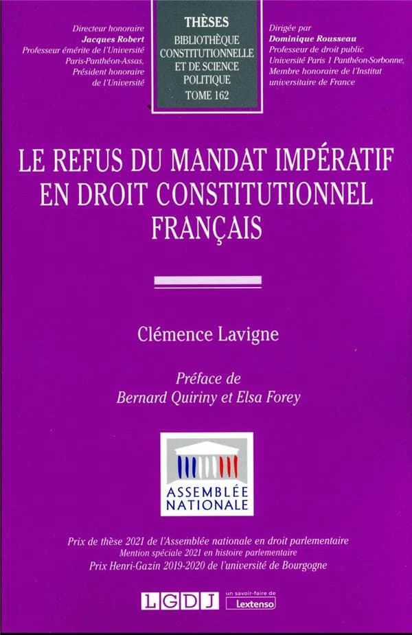 Le refus du mandat impératif en droit constitutionnel français