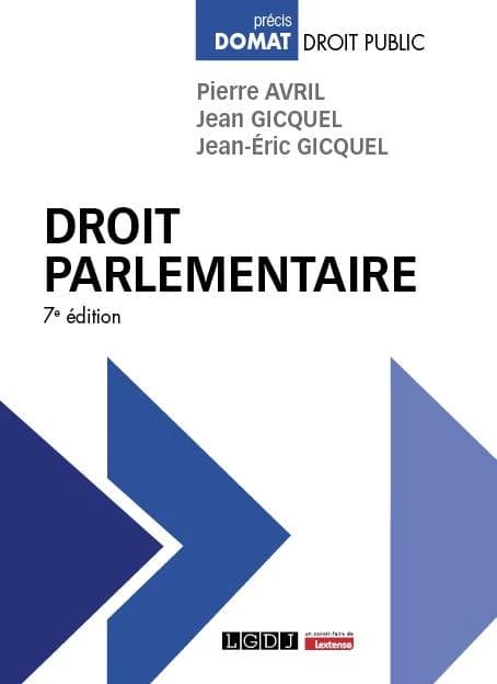 Droit parlementaire (7e éd.) Pierre Avril,... Jean Gicquel,... Jean-Éric Gicquel,...