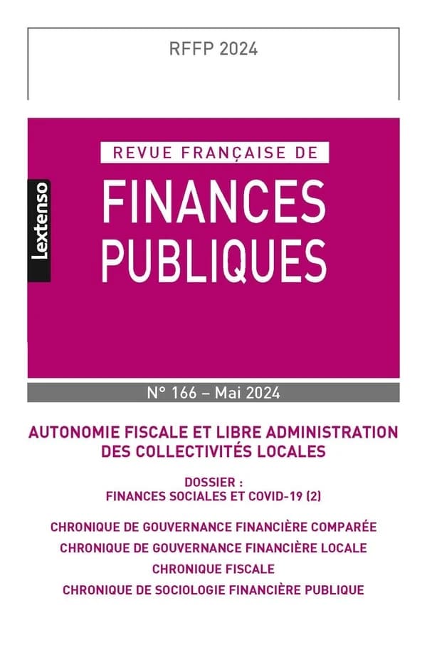 Revue française de finances publiques n.166