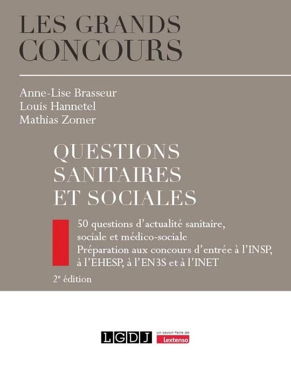 Questions sanitaires et sociales (2e éd.) Anne-Lise Brasseur, Louis Hannetel, Mathias Zomer ; préface de Benjamin Ferras