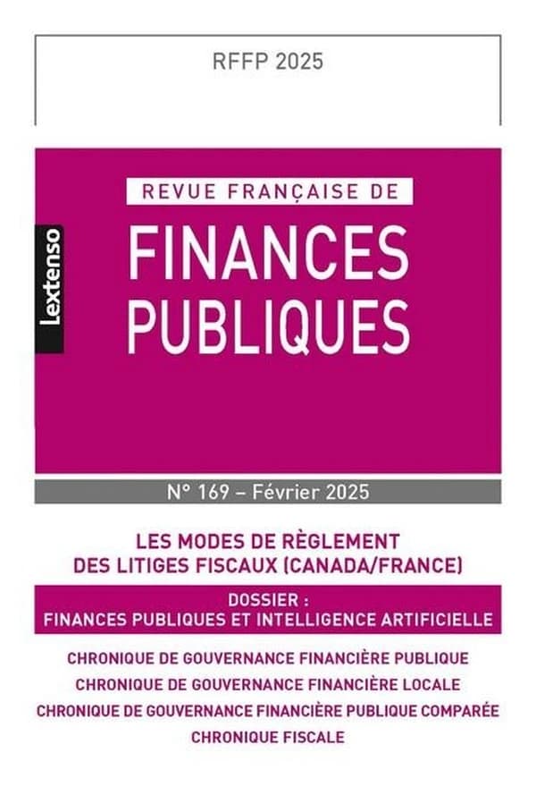 Revue française de finances publiques n.169