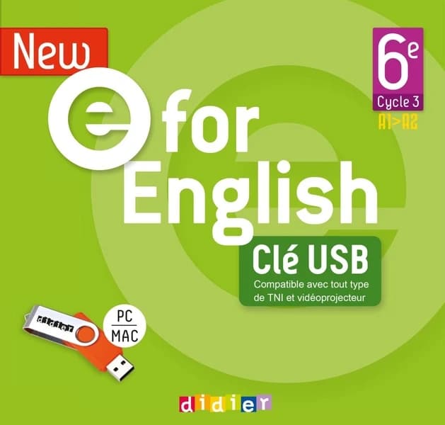 New E for english : 6e, cycle 3 (Éd. 2021) Mélanie Herment, Laura Cursat, Anna Guill... [et al.]