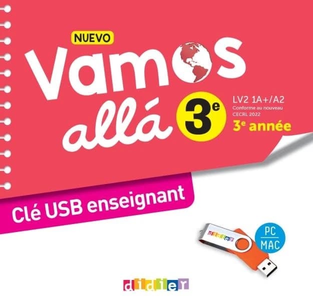 Nuevo vamos allá : Espagnol ; 3e ; Clé USB enseignant