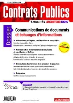 Actualité Commande Contrats Publics n.257 : Communications de documents et échanges d'informations