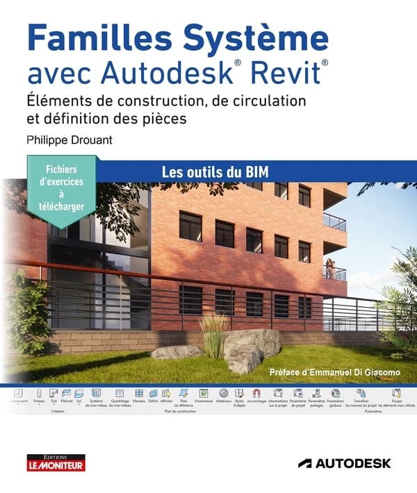 Familles Système avec Autodesk Revit : éléments de construction, de circulation et définition des pièces