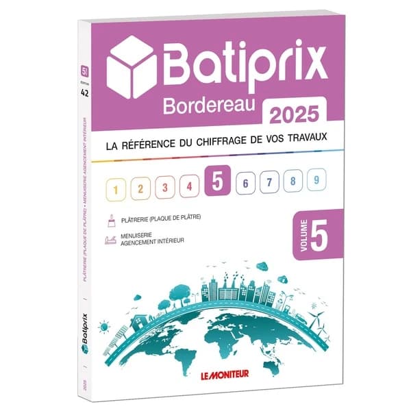 VOLUME 5 BATIPRIX 2025 : LA REFERENCE DU CHIFFRAGE DE VOS TRAVAUX