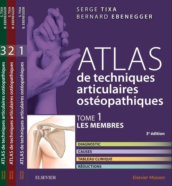 Atlas de techniques articulaires ostéopathiques ; coffret Tome 1 à Tome 3