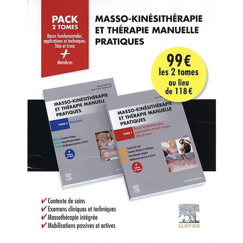 Masso-kinésithérapie et thérapie manuelle pratiques Tome 1 et 2 (3e édition)