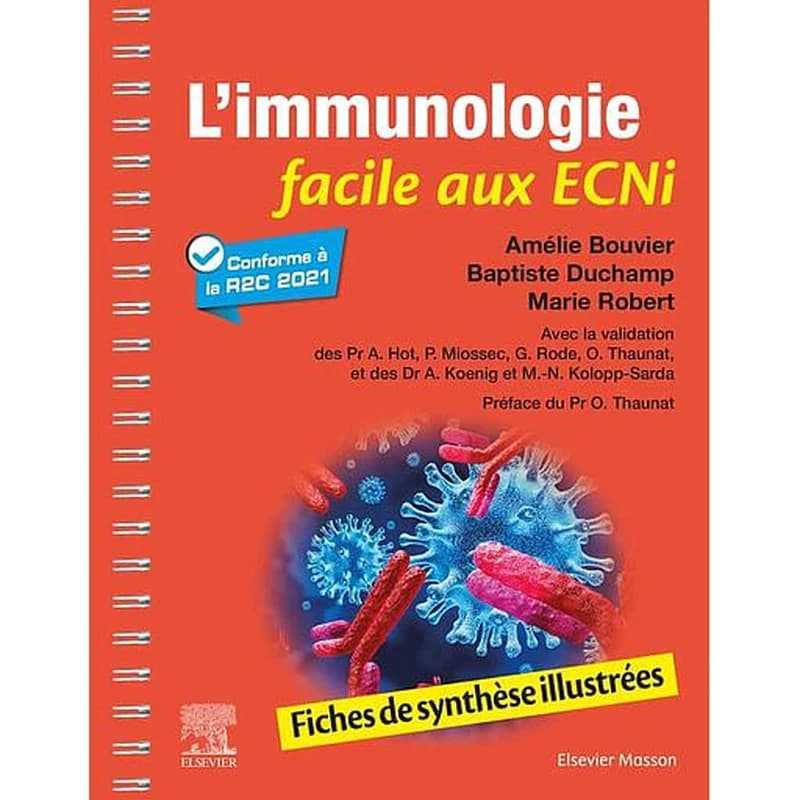 L'immunologie facile aux ECNi : fiches de synthèse illustrées