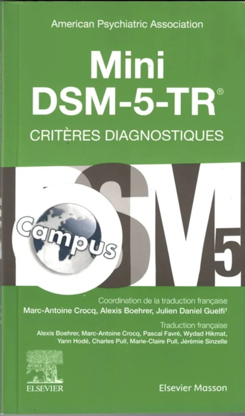 Campus Mini DSM-5-TR - Critères diagnostiques