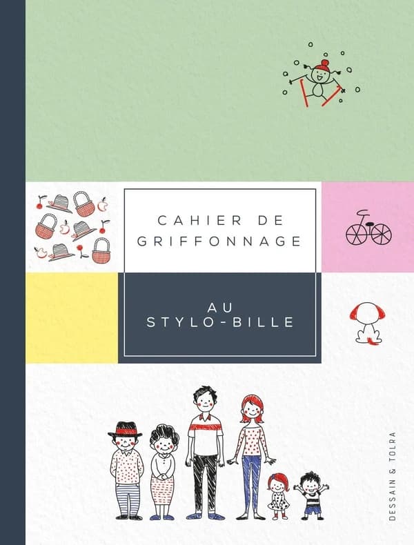 Cahier de griffonnage : Au stylo-bille : [Album à colorier]
