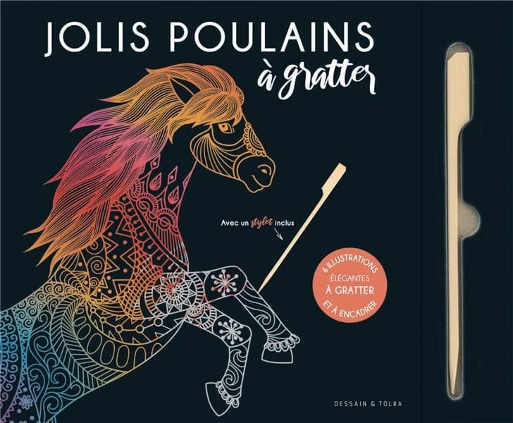 Jolis poulains à gratter : [Carte à gratter]