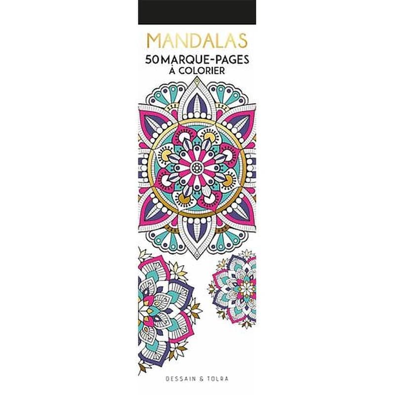 Mandalas ; 50 marque-pages à colorier