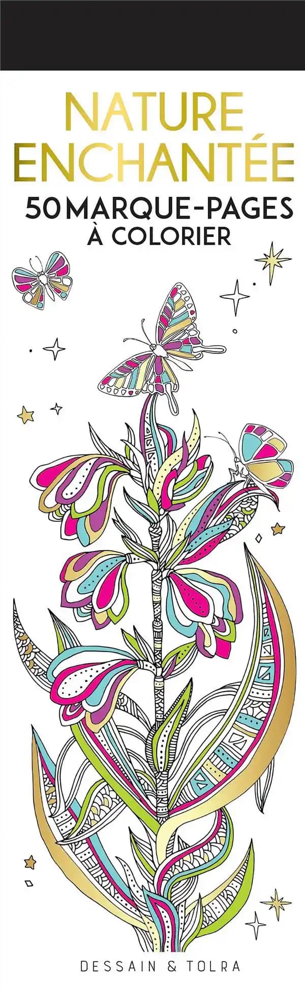 Nature enchantée : 50 marque-pages à colorier