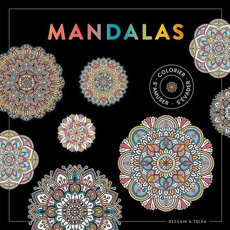 Mandalas : colorier, s'amuser,s'évader : [Black coloriage] : [Album à colorier]